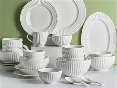 Light Luxury Embossed Tableware Light Luxury Embossed Tableware