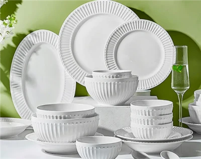 Light Luxury Embossed Tableware Light Luxury Embossed Tableware